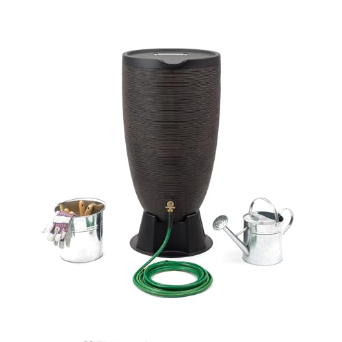 Newport-Bronze-Rain-Barrel-with-Stand-and-Lid