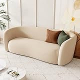 TUSUO Velvet Semi-Circular Curved Sofa Cover, Stretch Loveseat Sofa Slipcover Curved...