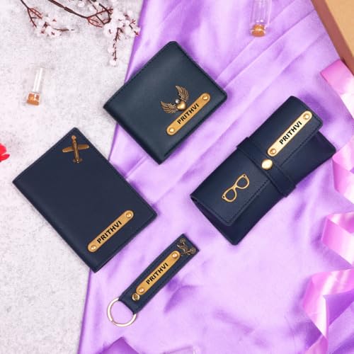 Image of ncgifts Personalized Leather Wallet Gift Hamper for Men | Gift for Man |Gifts for Man|Personalised Gifts | Christmas Gifts for Men | Secret Santa Gifts for Office Colleagues Staff