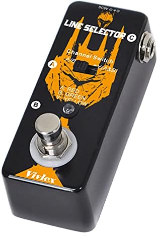 Vivlex Guitar Pedal Power Supply Station 10 Isolated Outputs for 9V/12V/18V Guitar Bass Effects Pedal Amps Keyboard Built-in USB Charging Port Short Circuit & Over Current Protection, British Plug