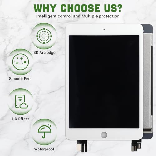 Écran tactile LCD numériseur blanc 9" haute réactivité avec kit outils de démontage - 4