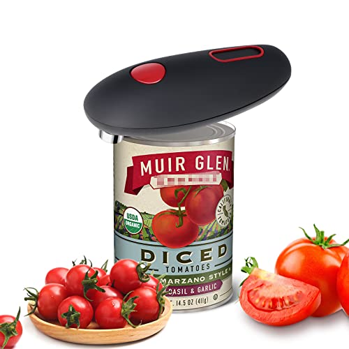 Homelet Elektrischer Dosenöffner, kleiner, tragbarer Dosenöffner für Kinder/Senioren/Küchenchef/Hände für Arthritis/schwache Hände/weniger Anstrengung zum Öffnen der Dosen (schwarz) Cover