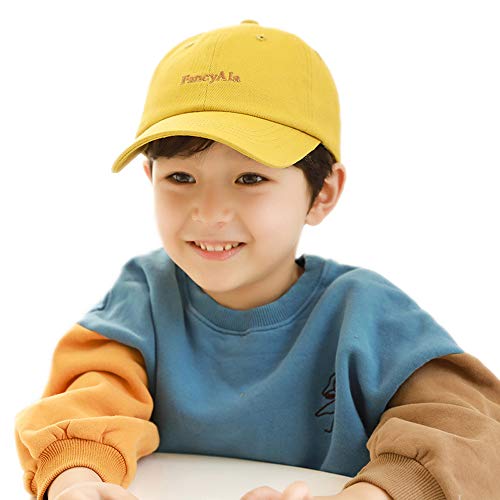 Vivobiniya Newborn Boy and Girl Baseball Cap Kid caps Spring Sunmer Winter Cap 0-4y (12-24 Month, Parent-Child(Yellow))