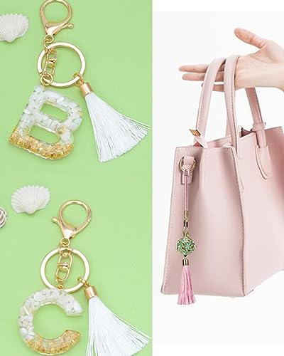 MSCFTFB 100 peças de borlas de poliéster de 6,3 cm com tampas de extremidade de tubo de plástico dou