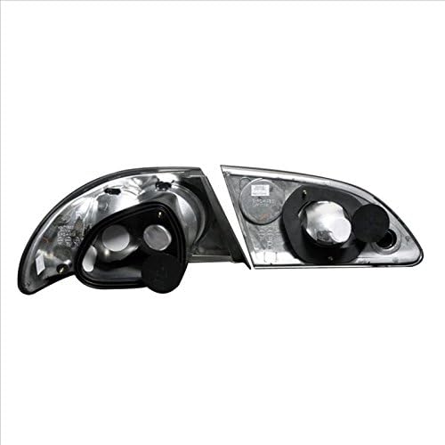 Taillights Black Assembly Set For Toyota Corolla - (Pair) Driver Left and Passenger Right Side Replacement