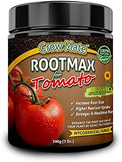 RootMax - Mycorrhizal Fungi Organic Tomato Food | Reduce the need for Fertiliser and Tomato Feed by 50% | Maximize Yield with Agriculture Grade 50X More Potent Rooting Powder for Tomato Plants [200g]