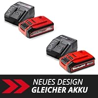 Original Einhell 4 Ah Plus Power X-Change Starter Kit (1x 18 V 4 Ah Plus Akku, 1x 3 A Ladegerät, 75 min Ladezeit, passend für alle Power X-Change Geräte) – Ansicht 2