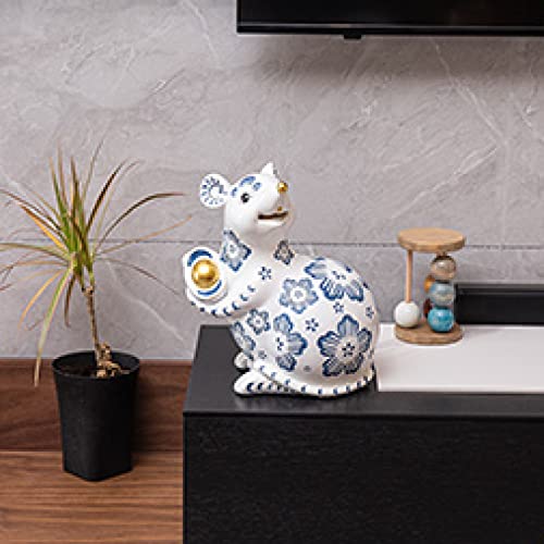 Statue de souris blanche pour briser la monotonie de votre bureau terne - 5
