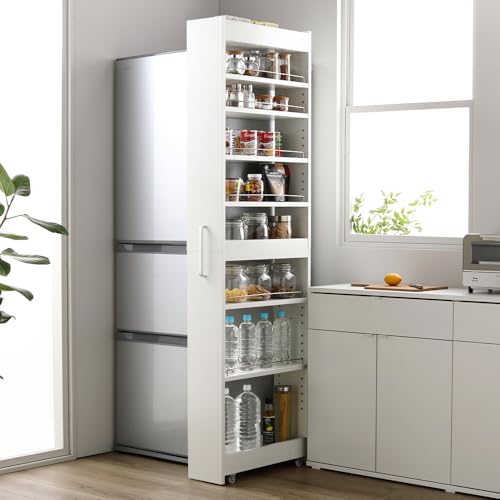 RASIK ���Ԏ��[ �L�b�`�����S�� �X���� ���b�N �n�C�^�C�v ��18cm ���s55.4cm �z���C�g �L���X�^�[�t�� ���ʏ� �①�ɉ� �g���i Styno �X�e�B�m