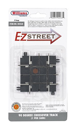 Croisement 90 degrés E-Z Street échelle O pour circuit de train miniature