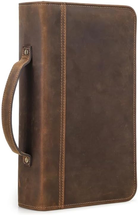 DVD CD 収納バック 本革 BDオーガナイザーケース 80枚 携帯用ハンドストラップが付き 29.5*5.7*17.5CM ポー