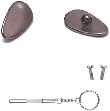 Eyeglass Nose Pads Titanium Glasses Pieces Sunglass Repair Kits Screws | Eyeglass Nose Pads with Screws and Screwdriver