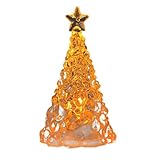 Design élégant de mini sapin de Noël : cette ravissante veilleuse pour sapin de Noël dispose d'un design élégant avec un dessus en forme d'étoile qui ajoute du charme à vos décorations de vacances.