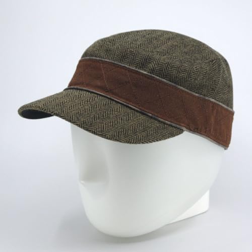Image of The Vintage Year Washed Cotton Distressed Cadet Hat - Tactical Military Baseball Cap for Men & Women, Outdoor Casual Wear