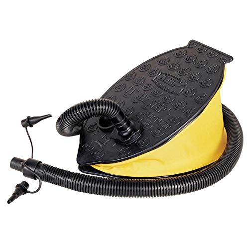 Bestway 62023 - Inflador De Pie Air Step Air Pump 23X15 Cm Con Movimientos De Arriba A Abajo Con Manguera Flexible Incluye Boquillas Para Diferentes Válvulas