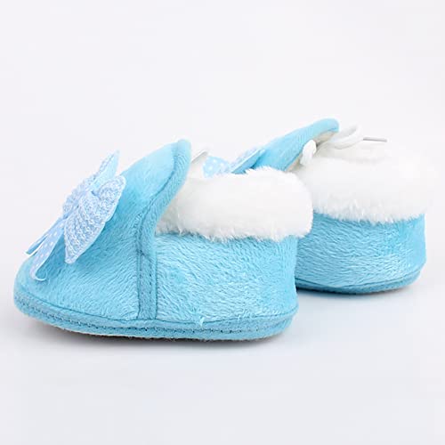 Baby Girls Boys Warm Shoes Booties Soft Comfortable Short Boots Infant Toddler Shoes Boys Shoes Infant (Blue, 13)2
