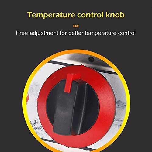 Premium Gewerbe-Fritteuse, Gas-Fritteuse mit Gewürztrog und 2 Frittierkörben aus Edelstahl, einstellbare Feuerkraft for den Heimgebrauch, leicht zu reinigen (Größe: Doppelzylinder) – Bild 8