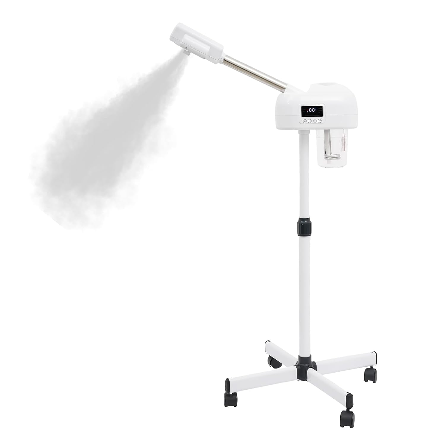 Gesichtsdampfer Face Steamer Gesicht Dampfger t mit Drehbarem Arm LCD-Bedienfeld Ozonzerst ubung Hot-Spray-Modus Poren Reinigen