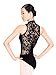 Adult Lace Back Tank Leotard,N8699BLKM,Black,Medium