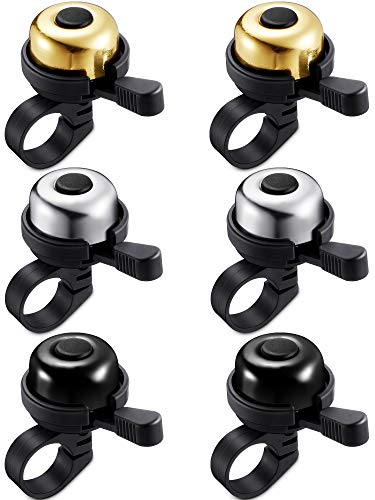 Mudder MUDDER-BICYCLE BEL-B001 6 Pcs Bike Bell Classic Aluminum Bicycle Bell Crisp Loud Clear Sound Mini Small Bike Bell Ring Safety Warning Accessories cover
