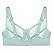 Full Figure Plus Size Lace Comfort Wonderwire Bra Underwire #9855 Jade