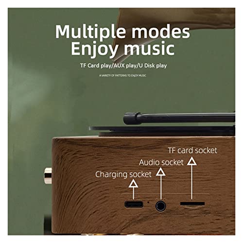 Tourne-Disque Vinyle Radio rétro Portable Mini Radio FM Haut-Parleur Bluetooth boîte à Musique MP3 Tourne-Disque Vintage avec Prise en Charge du Microphone TFCard/AUX Play - Les Beatles, Paul McCartney, John Lennon, RIngo Starr, George Harrison Tourne-Disque Vinyle Radio rétro Portable Mini Radio FM Haut-Parleur Bluetooth boîte à Musique MP3 Tourne-Disque Vintage avec Prise en Charge du Microphone TFCard/AUX Play – Image 7