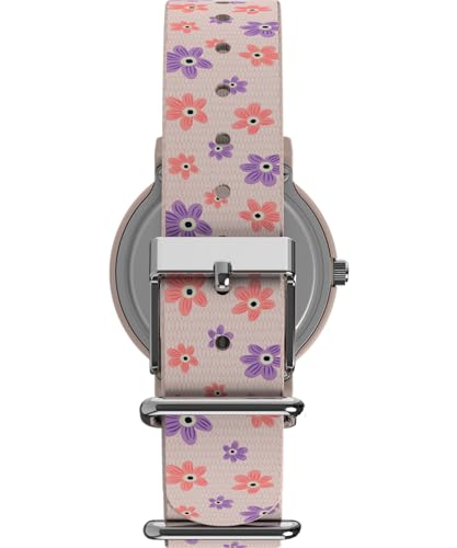 Montre Timex Peanuts Floral 34mm le cadeau idéal avec boîtier rose