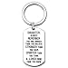 Daughter Always Remember You are Braver Strong Smarter Than You Think Key Chain Ring Stainless Steel (Daughter Key Chain)