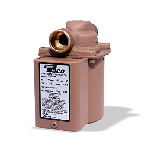 Taco 006-B4-PNP Bronze Circulator Pump 3/4-Inch Sweat with Line Cord and Analog Timer by Taco