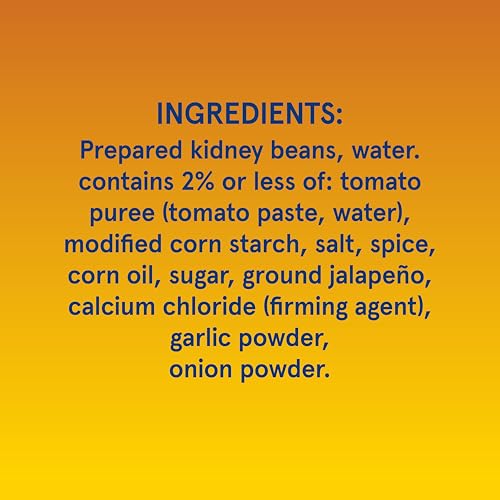 Image of BUSH'S BEST 16 oz Canned Spicy Dark Red Chili Beans, Source of Plant Based Protein and Fiber, (Pack of 12)