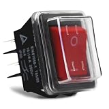 Interruptor basculante ON-OFF 230V AN01 con tapa de protección IP55, probado por TÜV - como KEDU HY12-9-7
