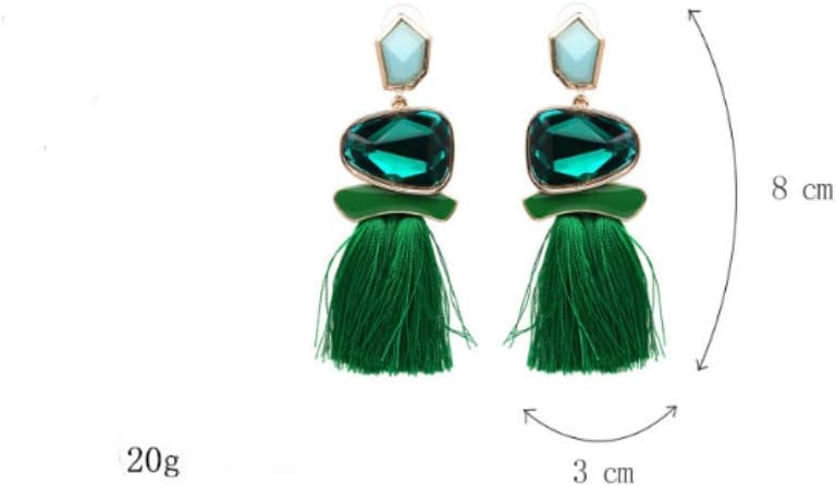 Vintage Drop Dangle Earrings Boho Tassel Earrings Water Heart Leaf Shaped Alloy Long Bohemian Drop Earrings for Women and Girls - Image 4