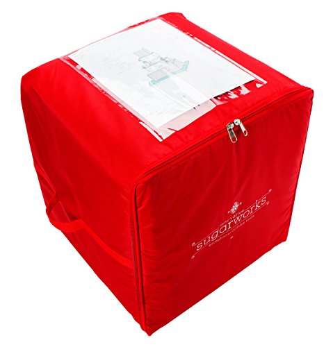 Innovative Sugarworks Small Cake Porter With Insulated Cover And Cake Carrier, 14" X 14" X 16", White #TOP1