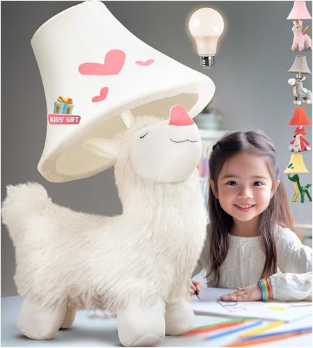 Alpaca Kids Lamp for Girls Bedroom - 19", Llama Girls