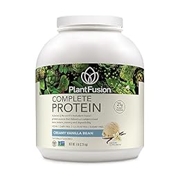 PlantFusion Complete Vegan Protein Powder - Plant Based Protein Powder with BCAAs, Digestive Enzymes and Pea Protein - Keto, Gluten Free, Soy Free, Non-Dairy, No Sugar, Non-GMO - Vanilla Bean 5lb Bulk
