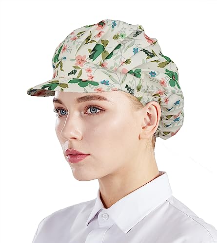Nanxson 3pcs Chef Hats for Women Men Chef Caps with Brim for Food Service