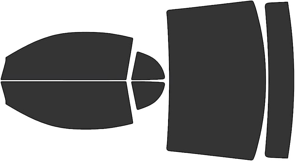 Rvinyl Window Tint Kit Compatible with Ford Mustang 1999-2004 Coupe - Black 20% - Single Ply No Bubble Film - Do it Yourself Vehicle Complete Precut Kit