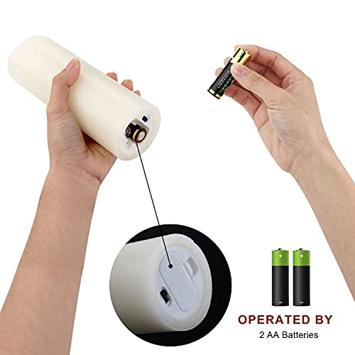 Enpornk Set Of 12 Flameless Candles Battery Operated Led Pillar Real Wax Electric Unscented Candles With Remote Control Cycling 24 Hours Timer, Ivory Color (No Moving Wick) #TOP5