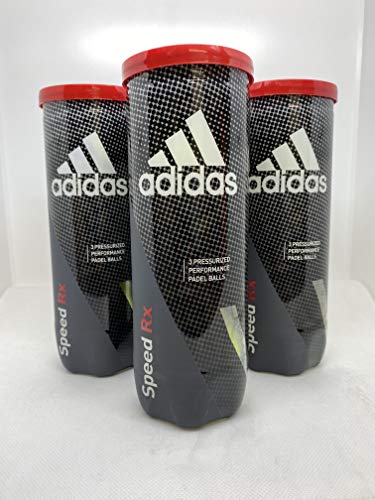 adidas Balls Speed RX pádel, Adultos Unisex, Yellow, Talla Única (3 Botes)