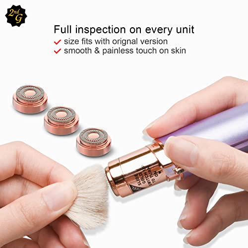 tuokiy Cabeças de substituição para remoção de pelos faciais, ajusta-se a todos os removedores de pe