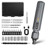 IXP 電動ドライバー 小型 USB充電式 LEDライト 電動どらいばー 手動8N.m 電動トルク2N.m 電動ドライバーセット 軽量 正逆転切り替え コードレス 磁気ビット付き ネジ締め 24本ビット・1本コネクティングロッド・1本フレキシブルシャフト付き DIY 家具の組み立て 家庭用 工具セット 初心者対応