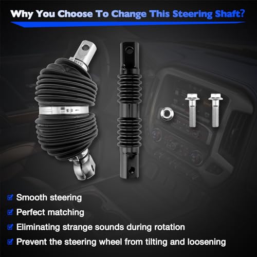 Intermediate Steering Shaft Replace# 19210226, 425-184 Compatible with Cadillac Escalade/ ESV/ EXT/Chevrolet Cheyenne/ Suburban/1500/ Silverado 1500/ Avalanche/ Tahoe,GMC Sierra/ 1500/ Yukon/ 1500 by Misakomo - Image 3