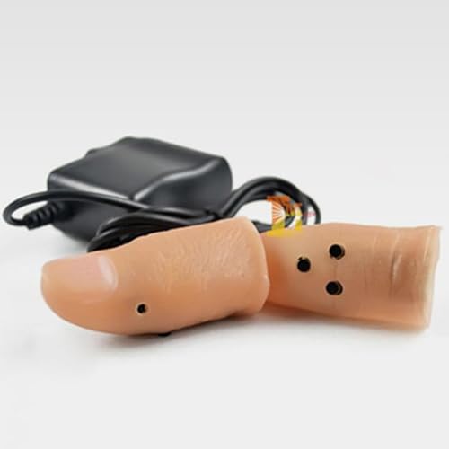 MOMOMAGE Puntas de pulgar con luz LED superdirecta, 7 colores, trucos de magia, juego de par de luces profesionales, accesorios de escenario D
