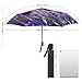 Lavender Flower2 Print 3 Fold Auto Umbrella Waterproof and Wind-Resistant, Ideal Gift for Travel and Outdoor Activities
