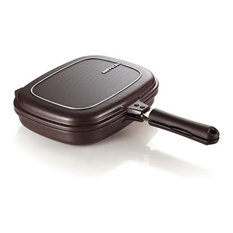 Happycall Titanium Nonstick Double Pan, Less Smell Patented Silicone Seal Cover