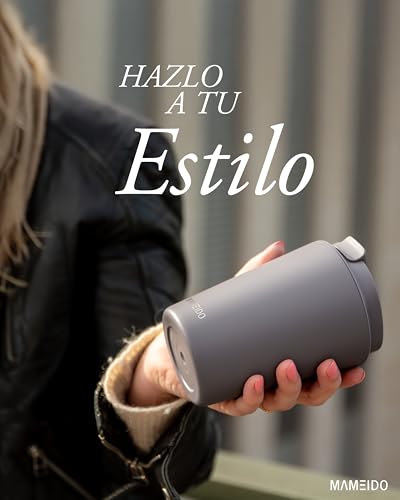 Miniatura 3 de Mameido Termo Cafe 350 Ml, Vaso Termico Antigoteo, Taza Termica Acero Inox Sin Bpa, Vaso Termo Cafe Para Llevar Taupe Grey