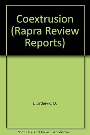 Coextrusion: v. 6, No. 2, Report 62 book cover
