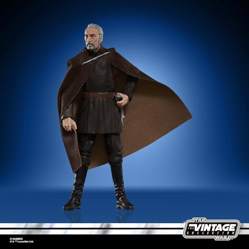 Star Wars The Vintage Collection Count Dooku Attack of the Clones 3.75 Inch Action Figure, Brown, 3.75 inches - Image 4