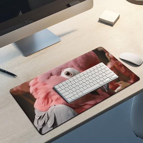 Tapis de souris imperméable grande taille antidérapant rose - 5