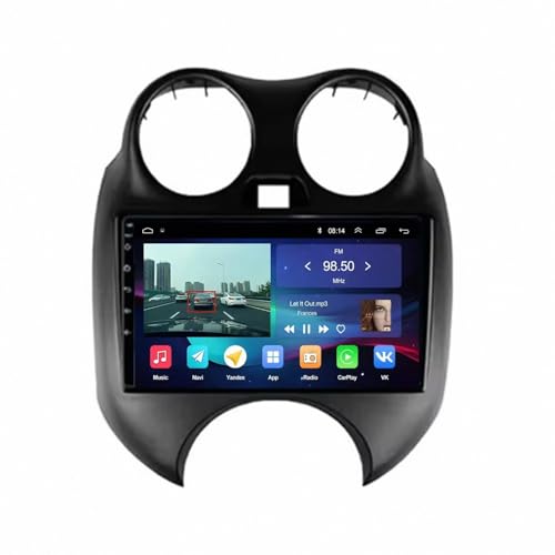 Radio de coche CarPlay para Nissan March K13: multimedia HD de 64G